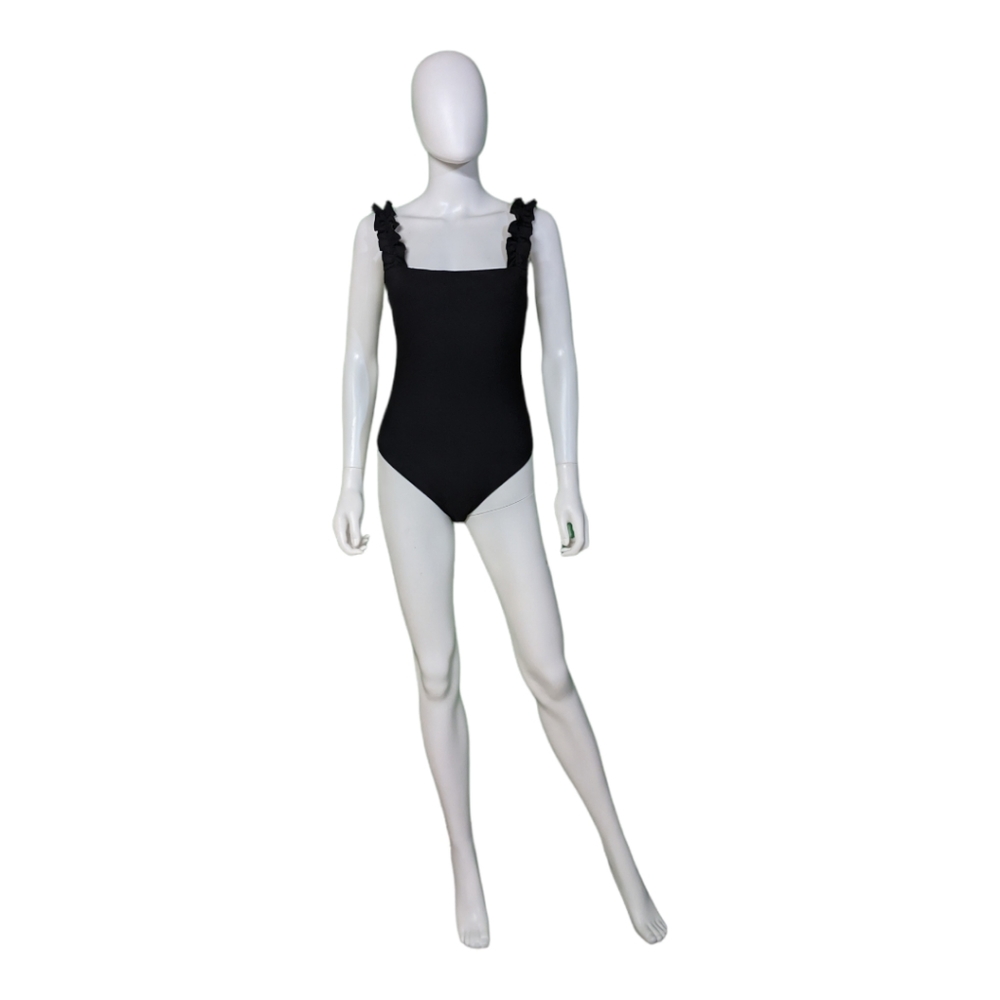 Le Lis Collection Bodysuit Ruffle Strap Black S